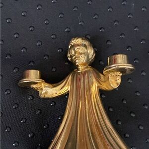 Solid Brass Candle Holder